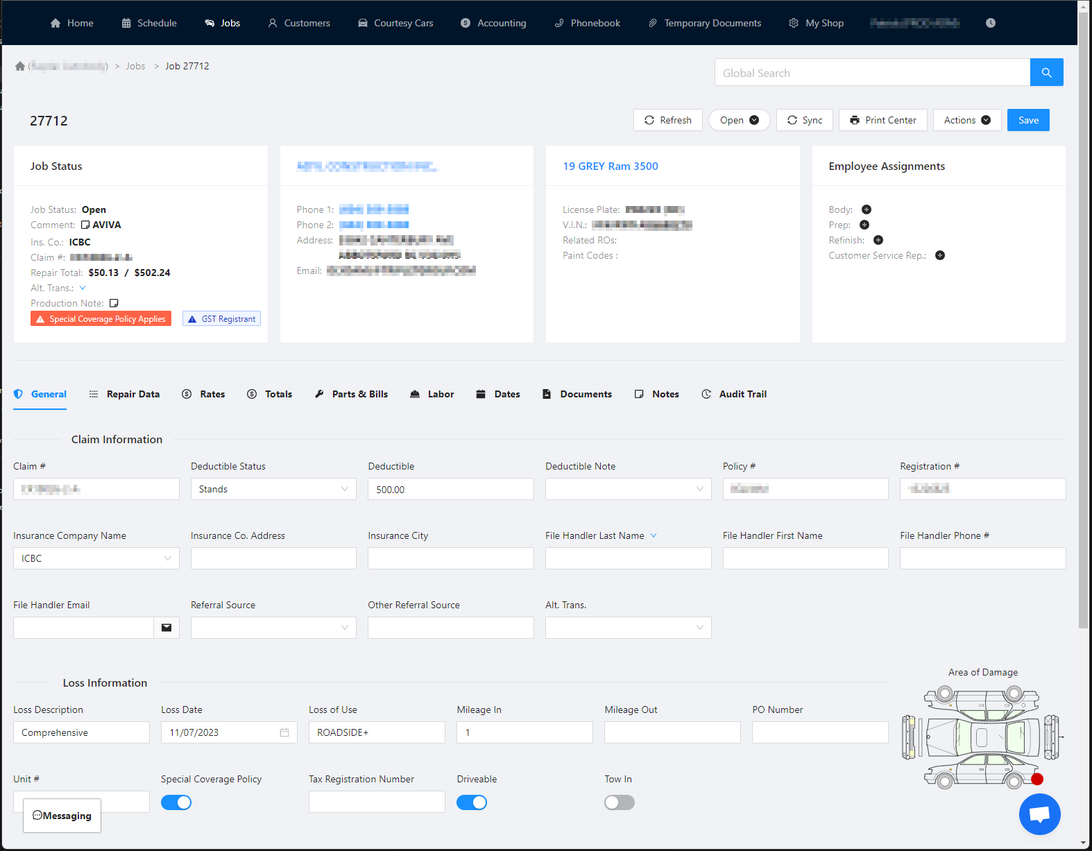 screenshot of ImEX Online